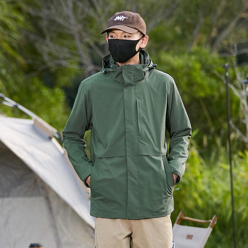 

Мужская куртка-дождевик три-в-одном, комплект из двух частей, подкладка из бархата серебристой лисы, женская куртка для активного отдыха 6XL