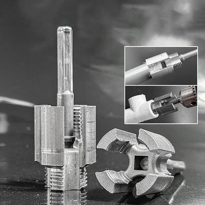 Pipe Thread Cutting Tool Integrated Internal External Pipe Threading Tool Electric Drill Compatible PVC Pipe Threader Kit