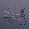 Business Framesless Spectacles Reading Spectacles Cut Edge Female Male Titanium Presbyopic Eyeglasses High-definition Eye Spectacles