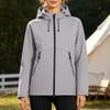Softshell Outdoorjacke Winddicht Wasserdicht Leicht Kapuzenjacke für Herren und Damen Geeignet für Wandern Camping Sport und Freizeit