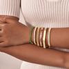 Stylish And Gorgeous Ladies Stainless Steel White Green Zircon Bracelet With Personality 1222