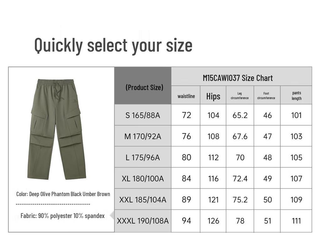 CAMEL Wang Junkai Signature Unisex Three-Proof Soft Shell Fleece Lined Work Pants M15CAWI037