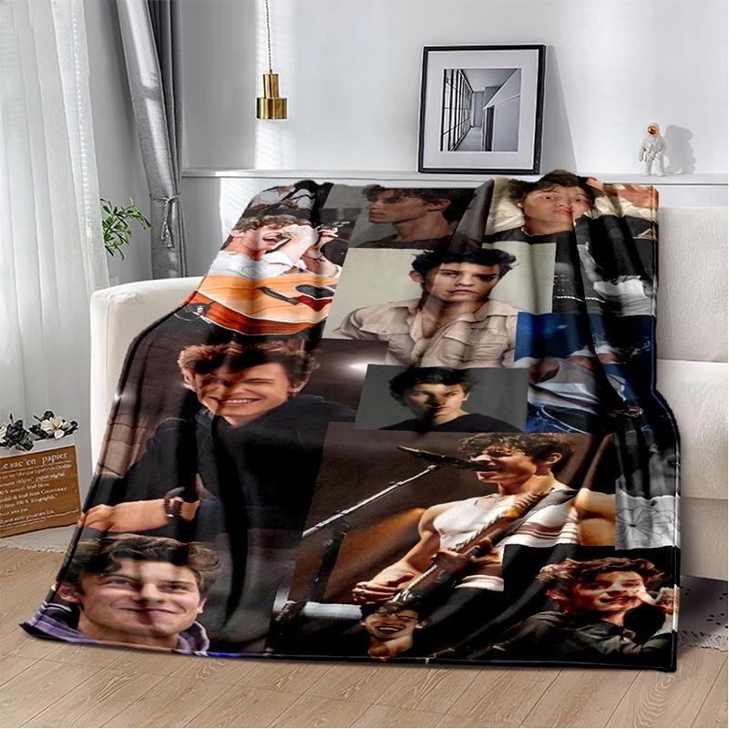 3D deka Shawn Mendes ručně psaná měkká plyšová deka, flanelová deka přehoz do obývacího pokoje ložnice postele pohovky dětský dárek