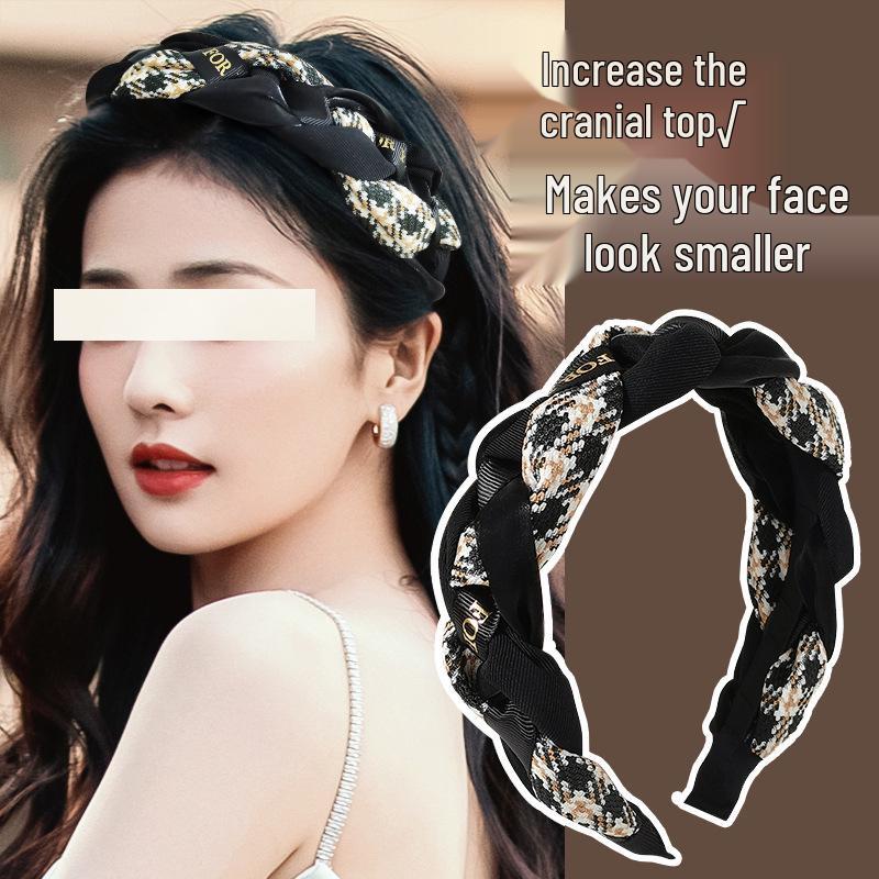 Candy Color Waffle Headband: High Crown, Advanced Face Wash Sponge, Wide Edge Hair Hoop for Early Spring.