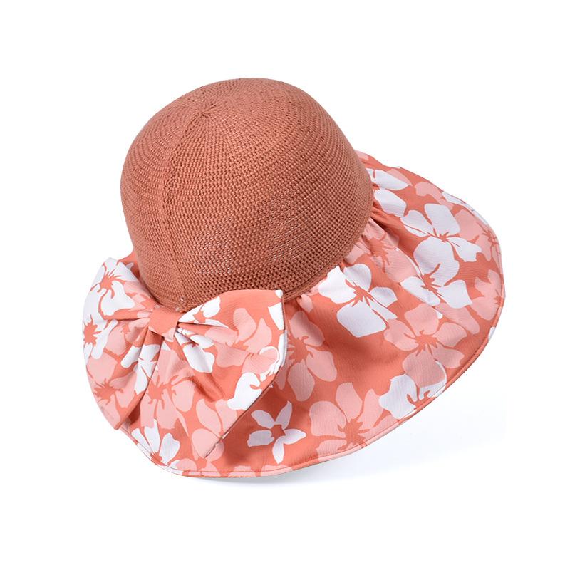New Summer Sun Hat Children Fashion Big Brim Sun Protection Bucket Hat Outdoor Travel Face Cover Beach Sun Hat