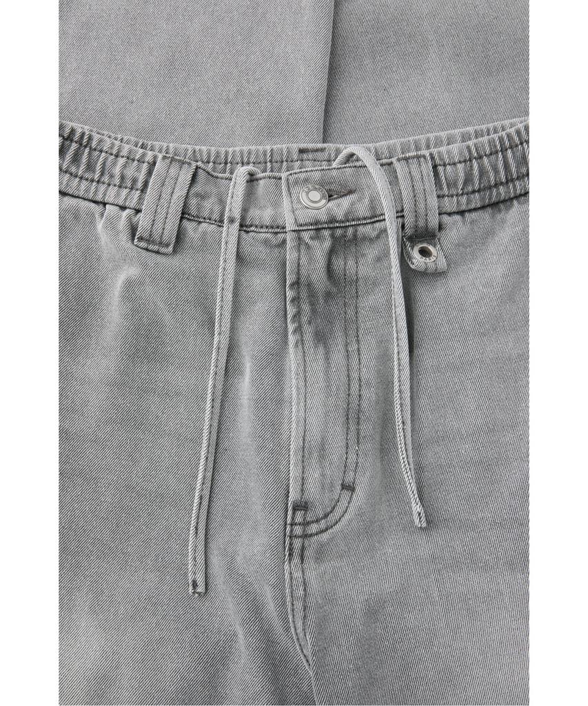 Iiro Elastic Waist Loose Fit Denim Pants Iqpds26703Gyx