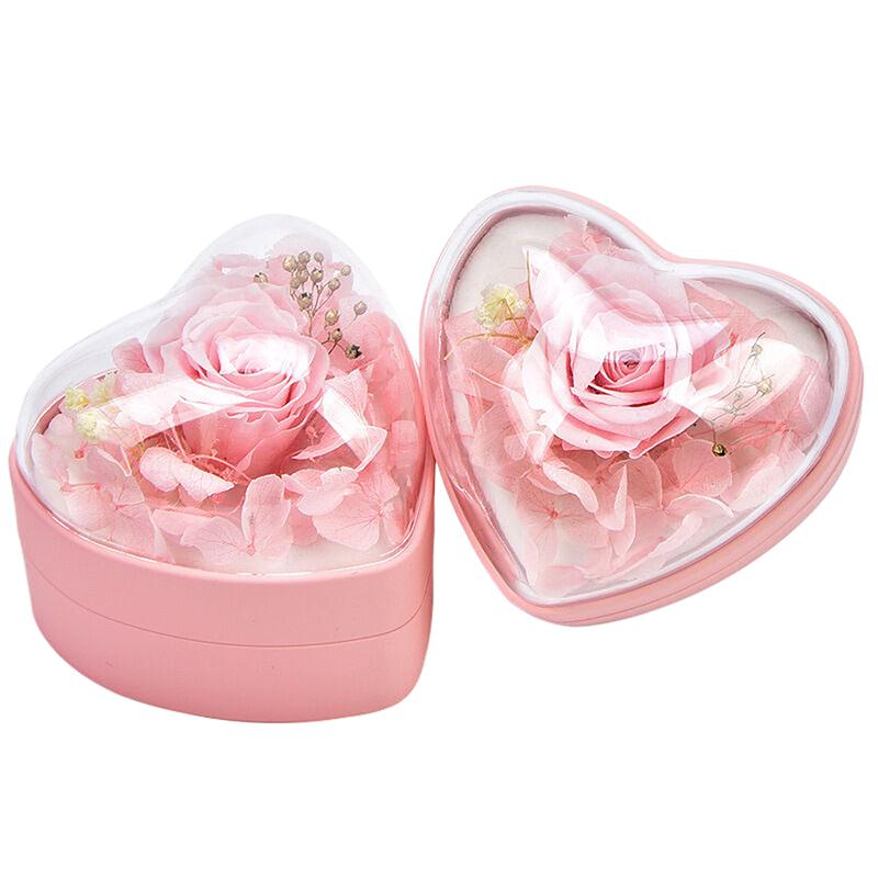 

Изготовленная на заказ роскошная элегантная красная цветочная шкатулка для кольца, идеальная цветочная подарочная упаковка для обручальных колец