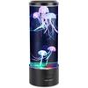 USB Jellyfish Lava Lamp, 7 LED Colors, Children's Night Light, Christmas/Birthday Gift Label