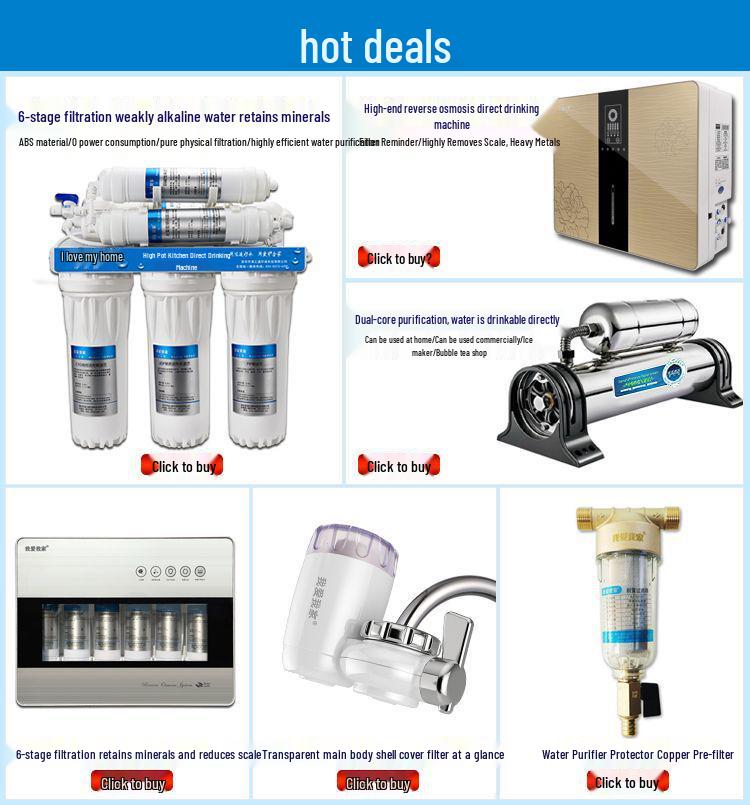 Household 6-Stage Ultrafiltration Direct-Drinking Water Purifier Set