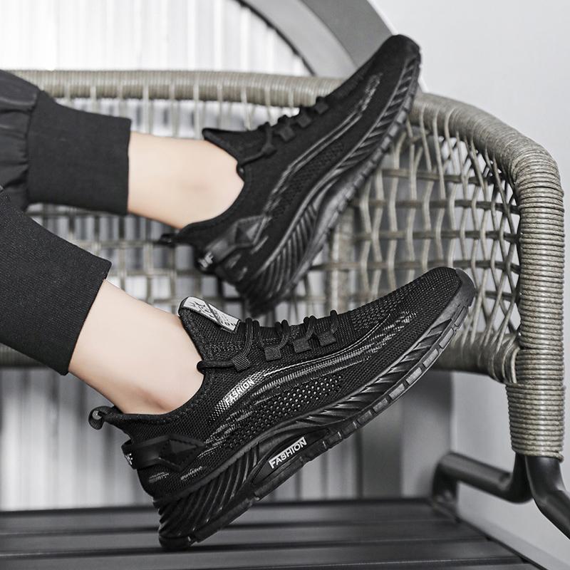 Men's Sports Shoes Summer Fashion New Mesh Breathable Comfortable Shock-absorbing Wear-resistant Lightweight Casual Sports Shoes