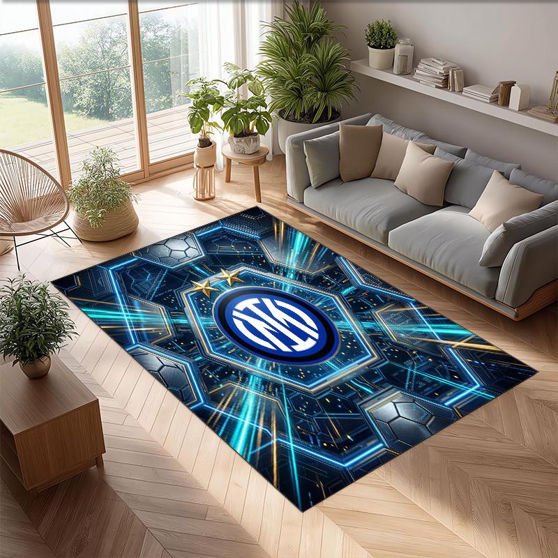 Borussia Dortmund Printed Flannel Area Rug Non Slip Soft Polyester Floor Carpet Indoor Decor Mat for Bedroom Living Room Sofa