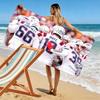 New England Patriots Players Print Beach Towel, Large Soft Quick Dry Towel for Beach Camping Swimming