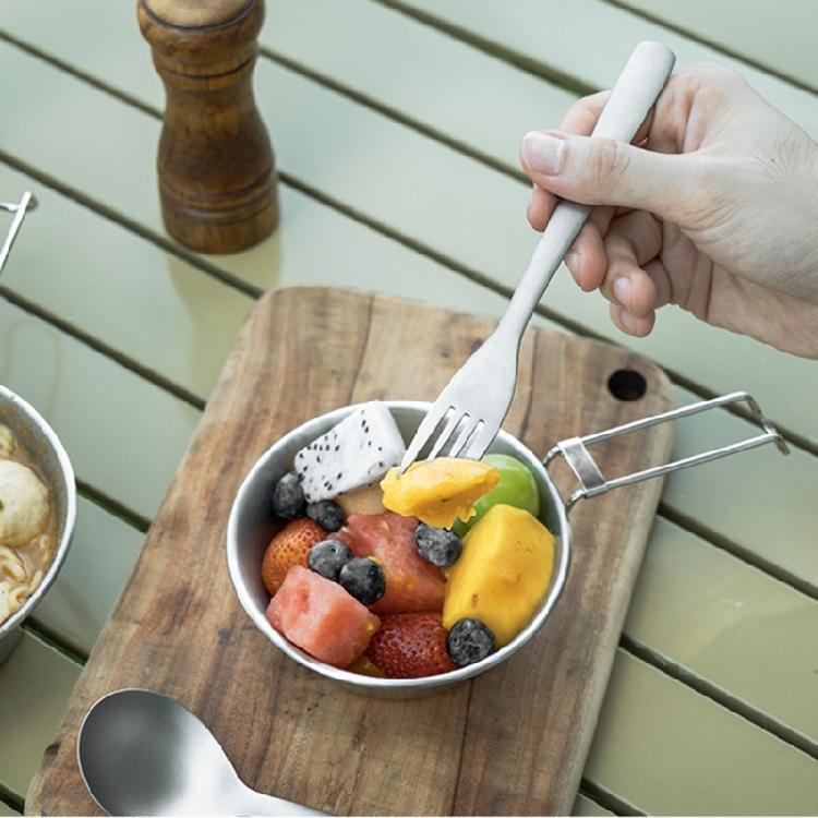 Stainless Steels Cups Plates Forks Spoons Camping Cutlery Set Outdoor Cooking Tableware with Plates Bowls Easy to Use