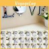 Unique 4 Letters Love Home Furniture Mirror Tiles Self-adhesive Wall Decor For Any Room