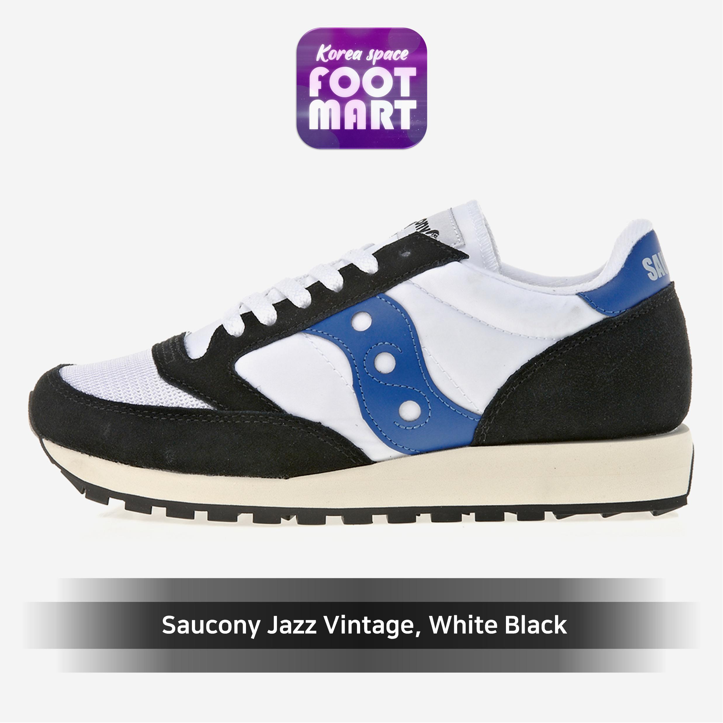 

[Saucony] Мужские бело-черные кроссовки Saucony Jazz Original Vintage Trainer White-Black