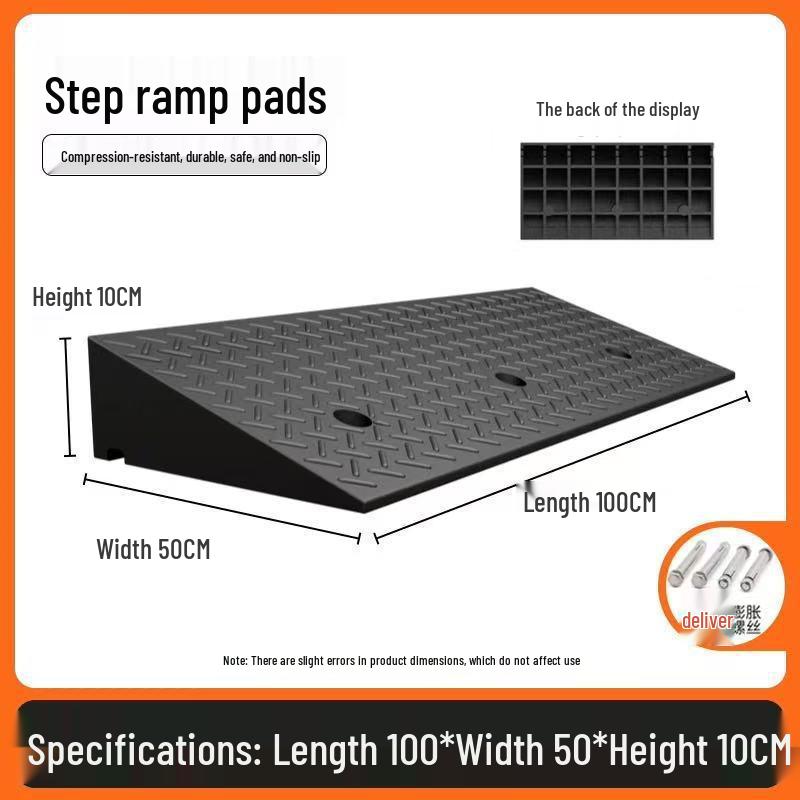 Heavy-Duty Electric Vehicle Curb Ramp Mat