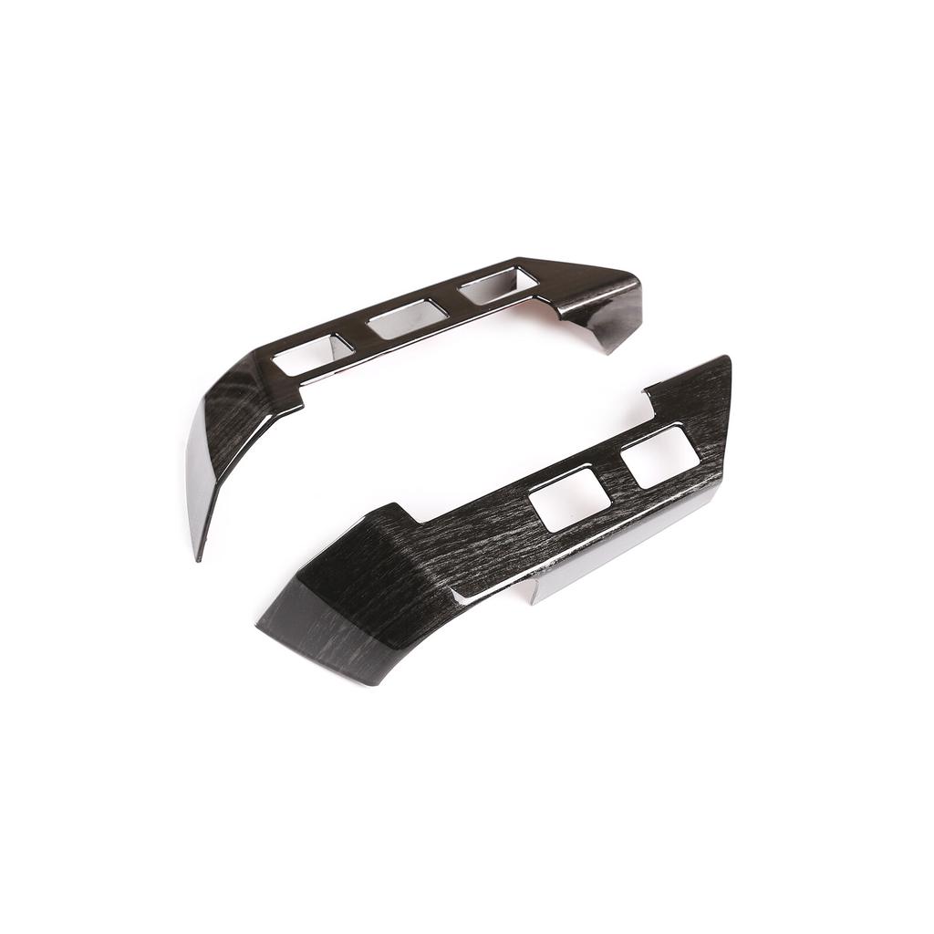 For LandRover Discovery 3 04-09 Wood Grain Steering Wheel Button Cover Trim