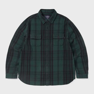 ThIs Is Never That Big Flannel Work Shirt Green