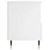 Nightstand White 40 X 35 X 50 Cm Particleboard