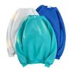 Men's Trendy Solid Color Round Neck Pullover Sweatshirt for Autumn/Winter