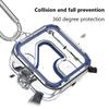 Earphone Headphones Cover PC Transparent Headset Case Cover with 5 Pairs Silicone Ring Lanyard and Metal Hook for Nothing Ear 2