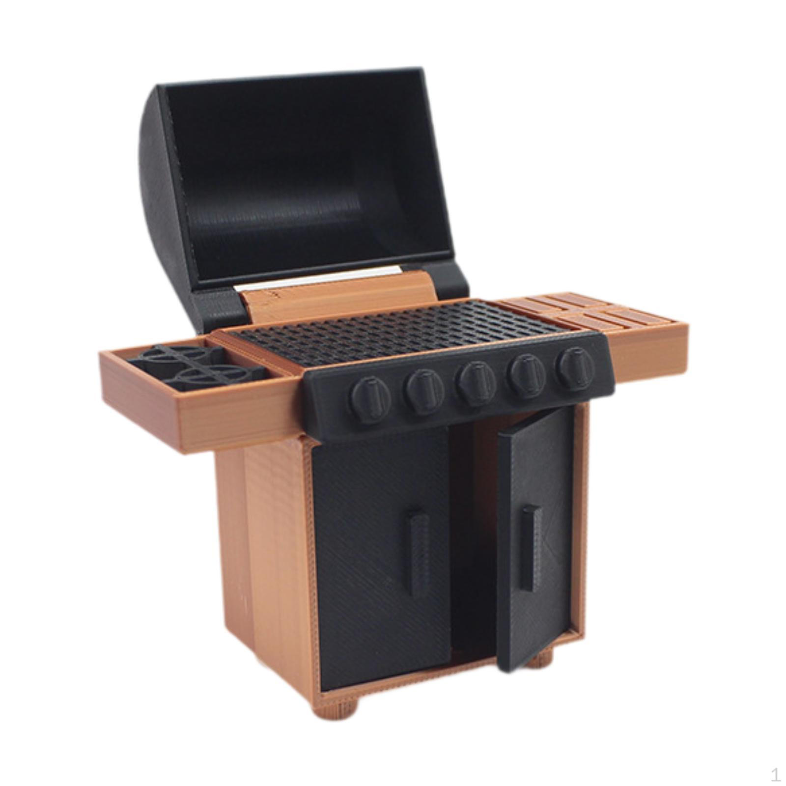 

Модель стойки для барбекю для кукольного домика, аксессуары в 1:Масштаб 12/20 5.6x2.2x6cm