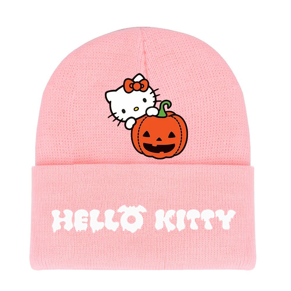 Halloween Printed Knit Cap For Winter Teens And Cartoon Enthusiasts