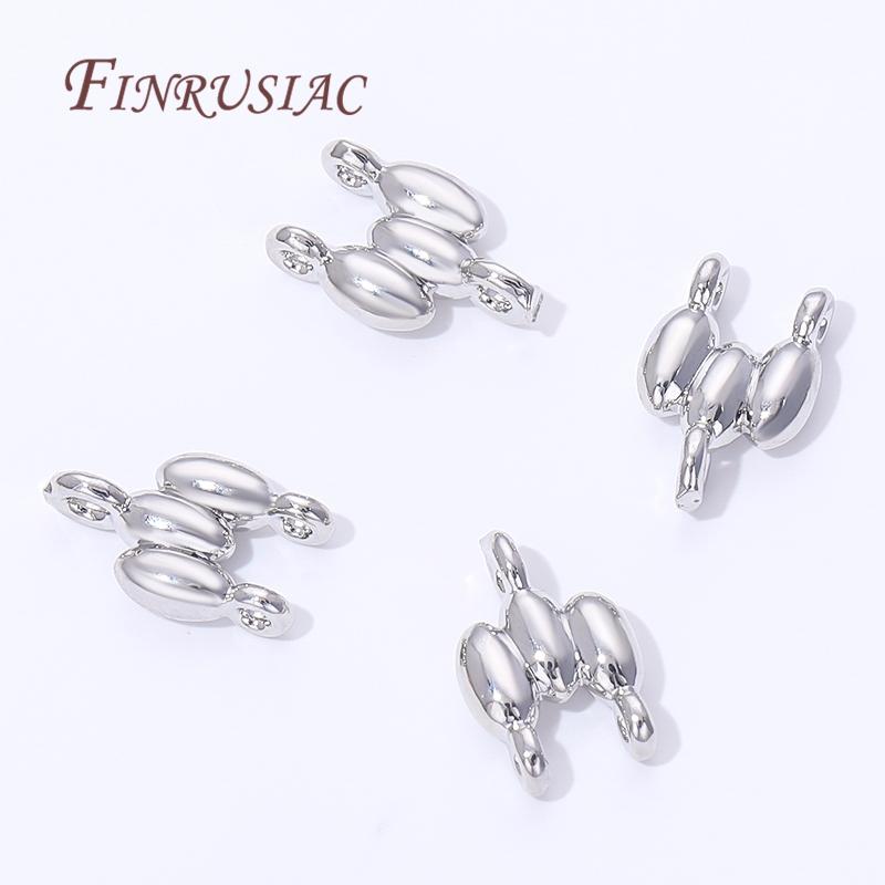 18K Gold Plated 2-row Connectors For Jewelry Making,Brass Connectors For Bracelets Accessories,DIY Necklaces Findings