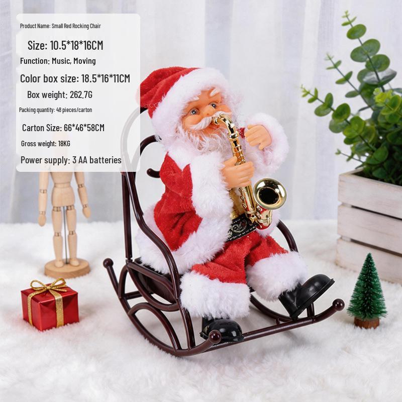 Electric Climbing Ladder Santa Claus Toy for Kids' Christmas Decoration