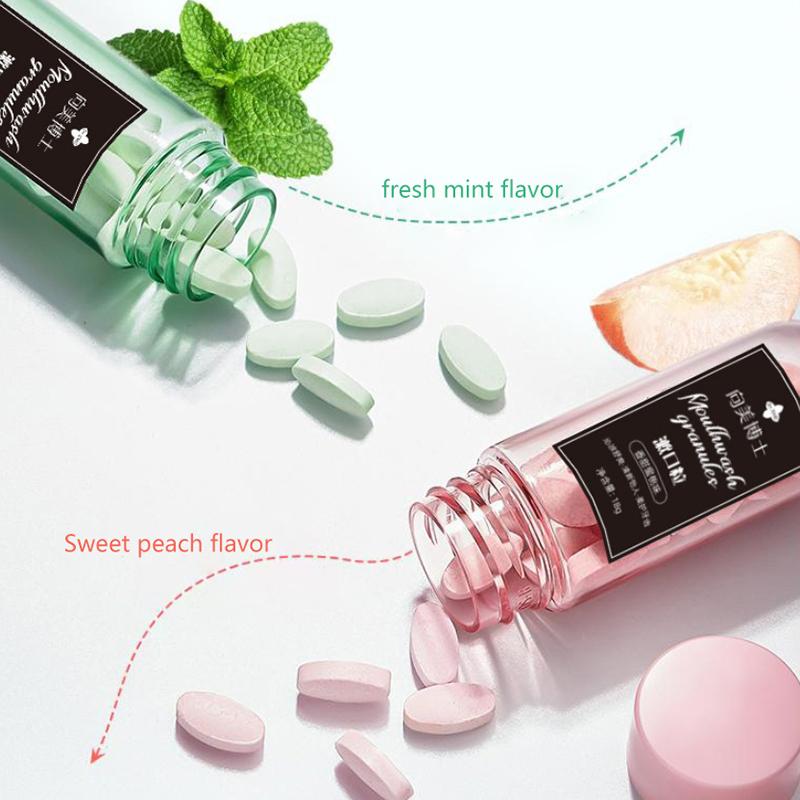Probiotics Solid Toothpaste Tablets Remove Stains Portable Peppermint Mouthwash Water Clean Oral Cavity Tooth Powder Teeth Care