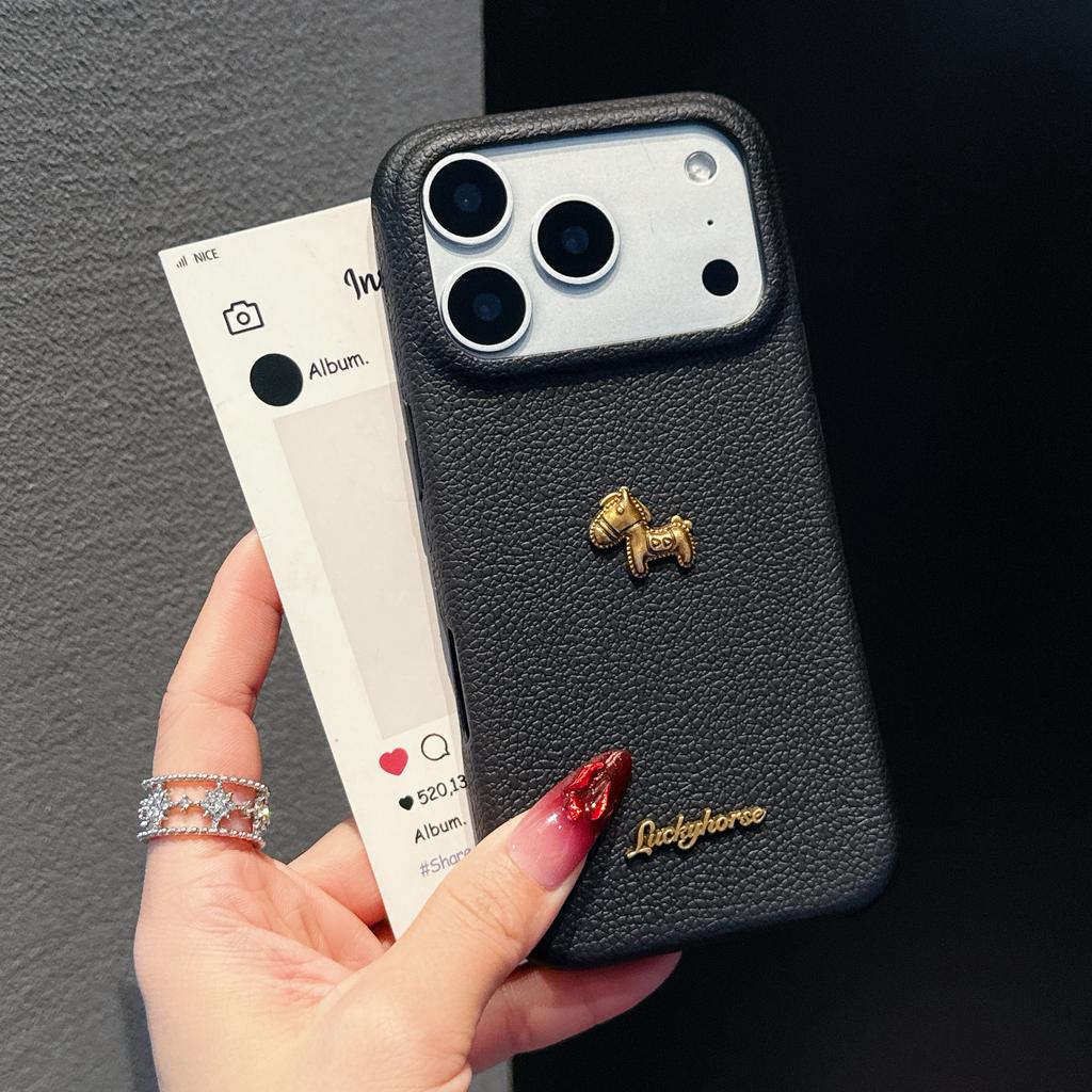 Modische Pony-Leder-Streifen-Hülle Für iphone 17 Air 16 15 14 13 12 Pro Max 17 Pro stoßfeste Schutzhülle Stoßfeste Abdeckung