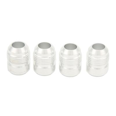 4 stuks 10AN Las-op Bung Fitting 34in Draad Aluminiumlegering Mannelijk Slangpijp Einde Adapter