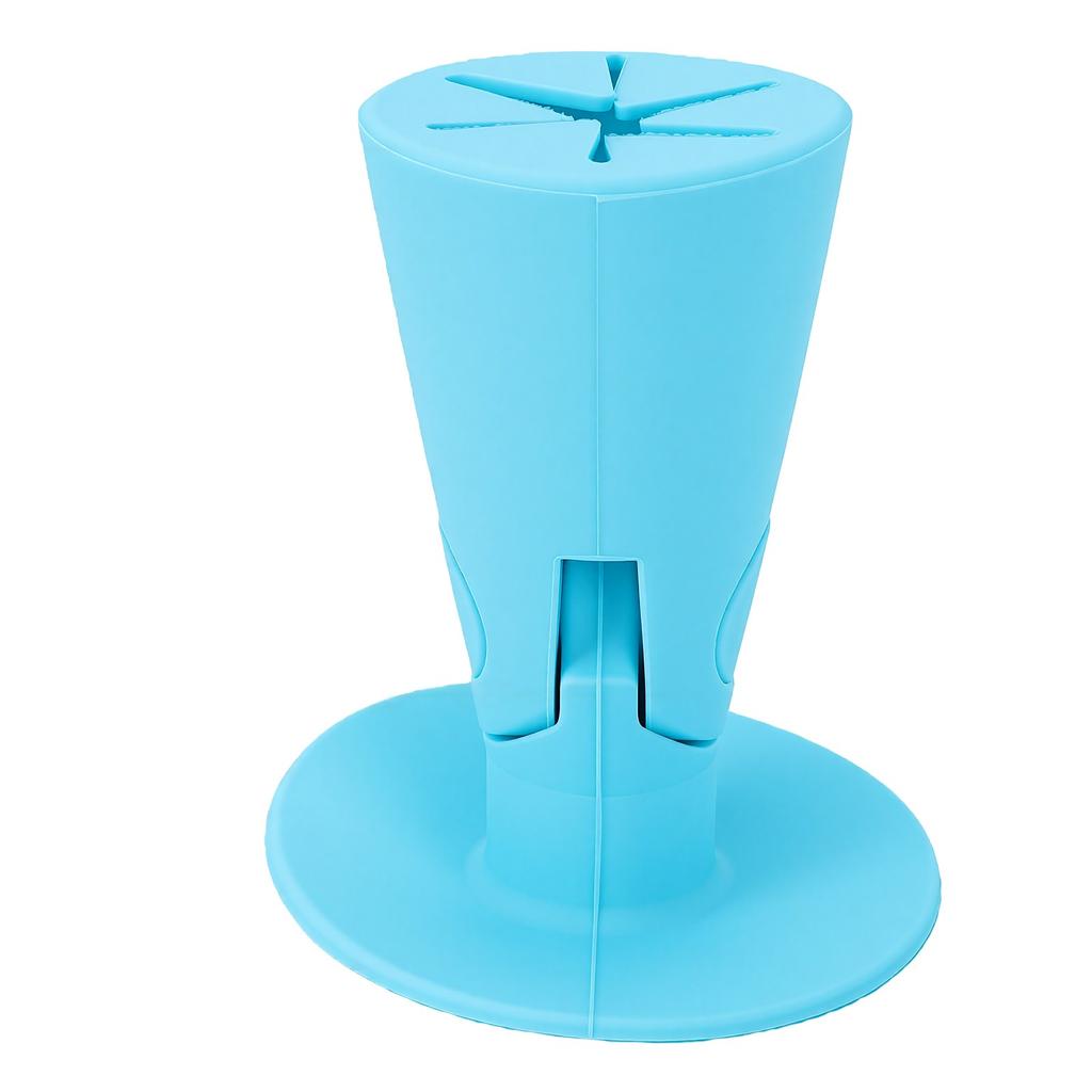 Nail Polish Bottle Holder Anti Spill Silicone Suction Nail Polish Holder Stand Light Blue