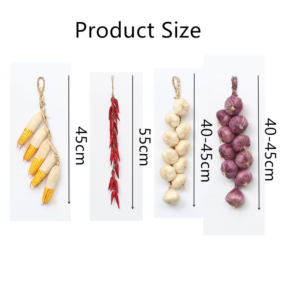 Decor Acasă Șir de Ardei Iuți Usturoi Fals Legume Artificiale Simulare