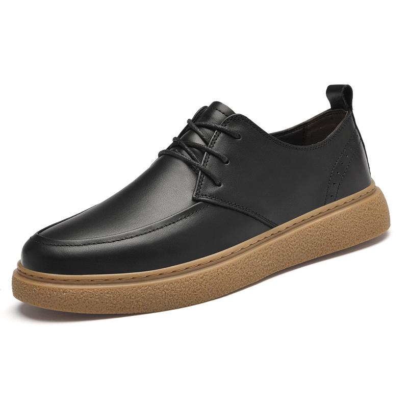 Neue Luxusmarke Herren Freizeitschuhe Leichtes Fahrschuhwerk Echtes Leder Herren Sneaker Atmungsaktive Wanderschuhe