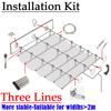 Width 3m Outdoor Telescopic Sun Shade Sail UV Resistant Swimming Pool Shading Cover Patio Pergola Retractable Shading Cover