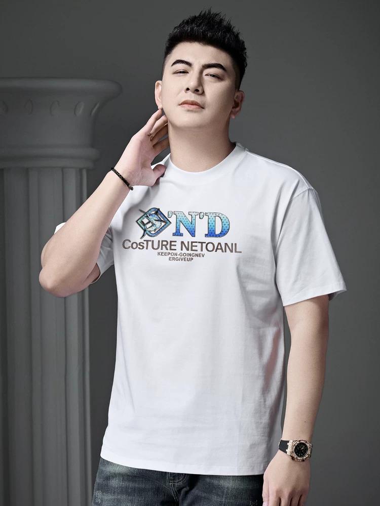

European Goods 2025 Summer New Fashion Brand Printed Half-Sleeved T-Shirt Men s Round Neck Short-Sleeved T-Shirt Casual Loose Top S коричневый