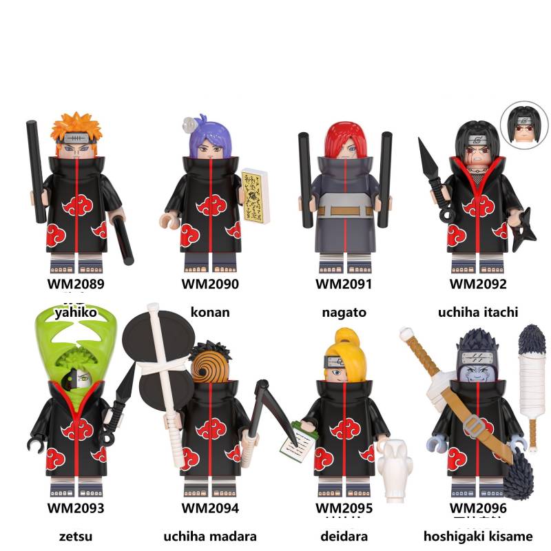 Minifigure Naruto 8pcs Building Blocks Fit Educational Toy Meaningful Children