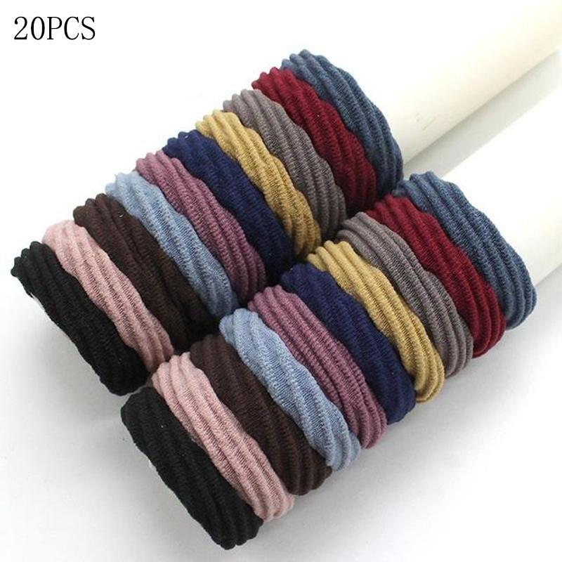 10/20/Set Korean Basic Elastic Hair Bands For Women High Elastic HairBand Hair Rope Headwear Headdress Hair Accessories