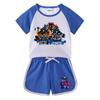 2026 Kids' Summer Outfit: Boys' & Girls' T-Shirt and Hot Pants Two-Piece Casual Set