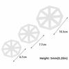 3pcs PP Cookie Mold Triangle Flag Shape Cake Decorating Mold Flag Cutting Mold  Cake Toppers