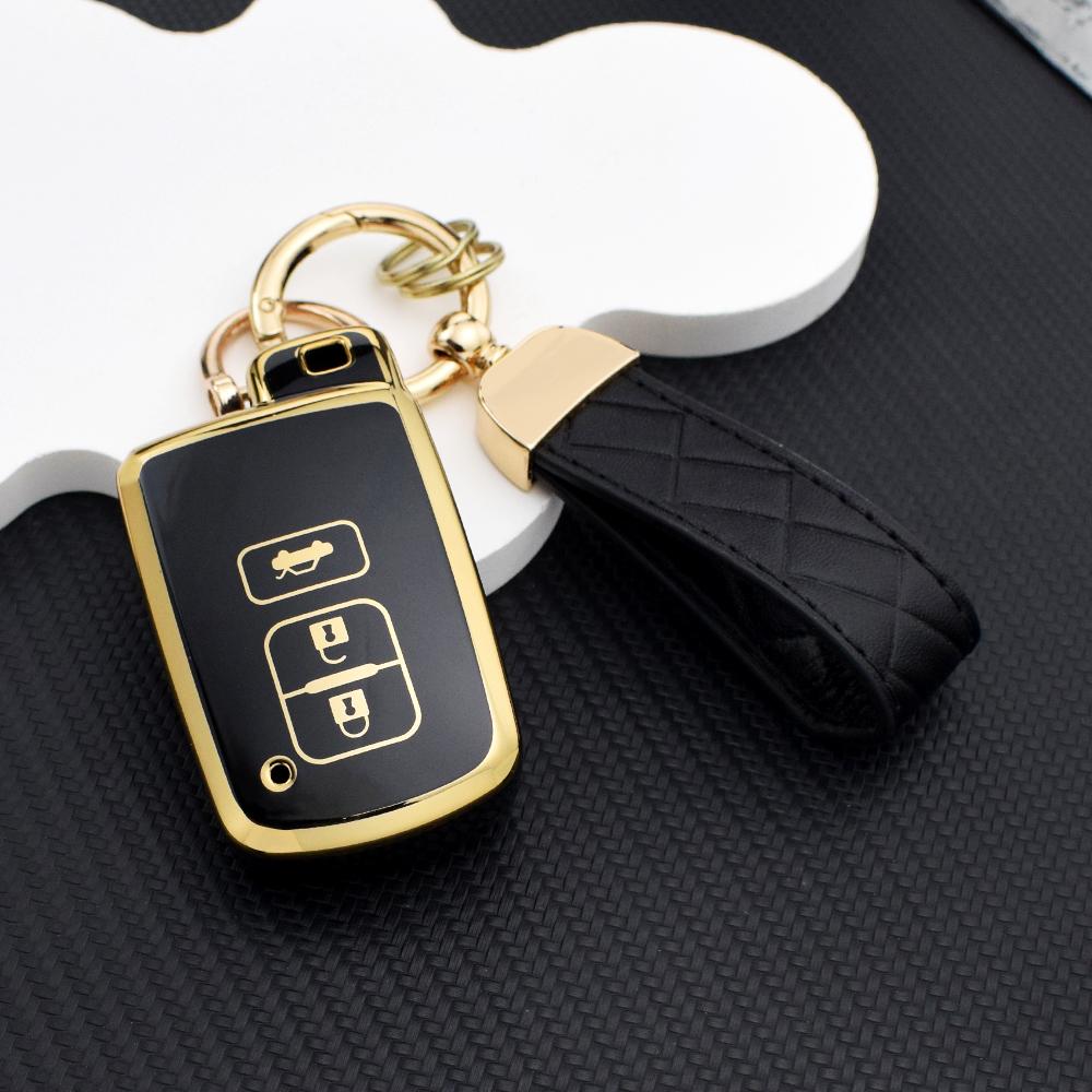 2/3/4 Buttons Anti-Scratch TPU Key Fob Cover for Toyota Camry RAV4 2012-2018 Key Holder Fit For Auris Hybrid Avalon Yaris Verso