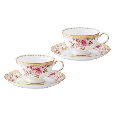 Noritake Kop og Underkop 190cc Hartford 2 Benporcelæn & (Par Sæt) (Kaffe Te) P97221/4861
