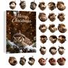 Weihnachts-Tier-Adventskalender Acryl-Hängeornament Geschenk für Kinder und Freunde