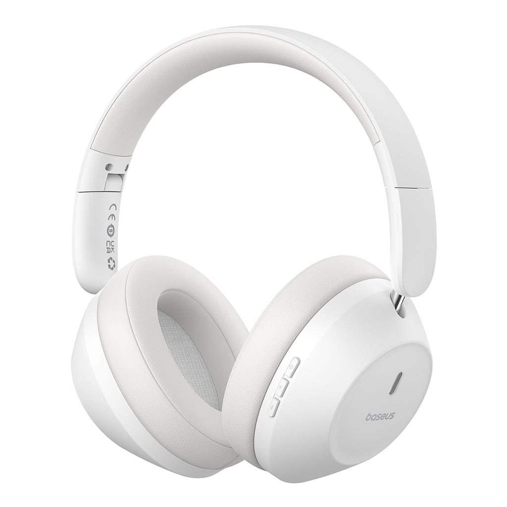 Bass 30 Max Bluetooth 53 Wireless On-Ear Headphones White