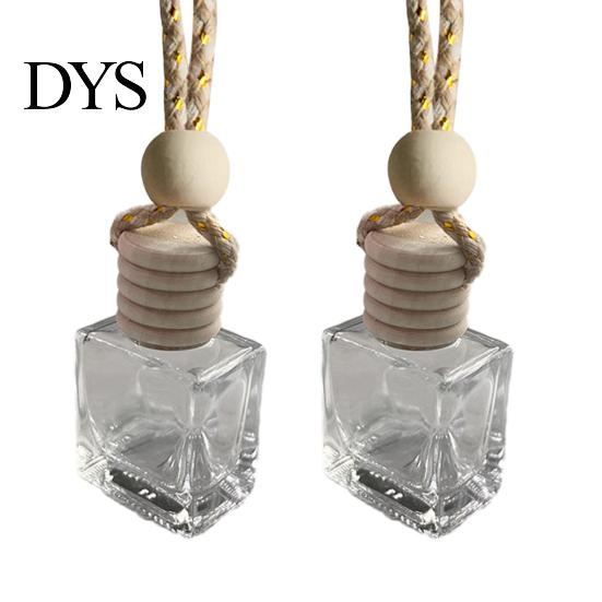 Car Air Freshener Ornament Perfume Bottle Pendant, Creative Hanging Diffuser Customizable Scent for Vehicle, Portable Essential Oil Holder,