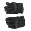 Motorcycle Riding Gloves PU Leather Windproof Waterproof Warm Keeping Breathable Hard Knuckle Gloves Black M