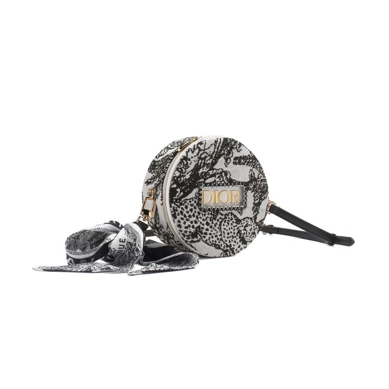 Dior Tasche [Personalisierte Kosmetiktasche] Dingduo Mo Yinghua Sanftes Temperament Vitalitätsmädchen Polyesterfaser Date Pendeln Runde Torte Runde Schönheit