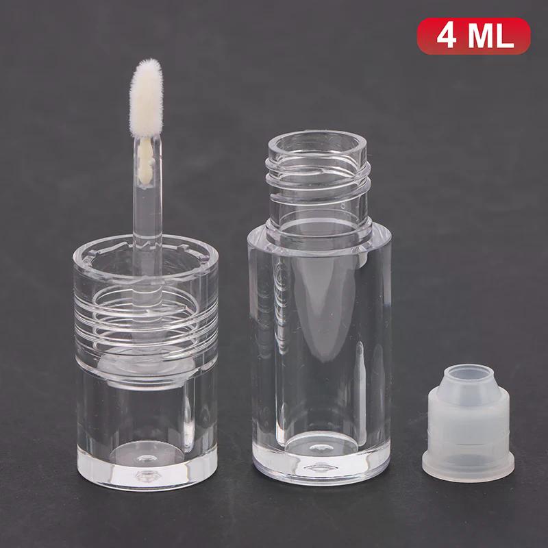 1/2/3/4/5Pcs 4ML Empty Transparent Lip Gloss Tubes DIY Plastic Lip Balm Tube Lipstick Sample Cosmetic Container Travel Bottle