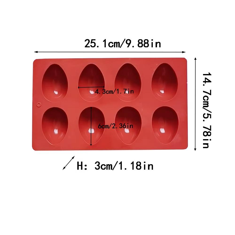 

Silicone Cake Mold 3d Dinosaur Egg Mold Easter Egg Silicone Mold Egg Shaped For Holiday Baking Baking Kitchen красный